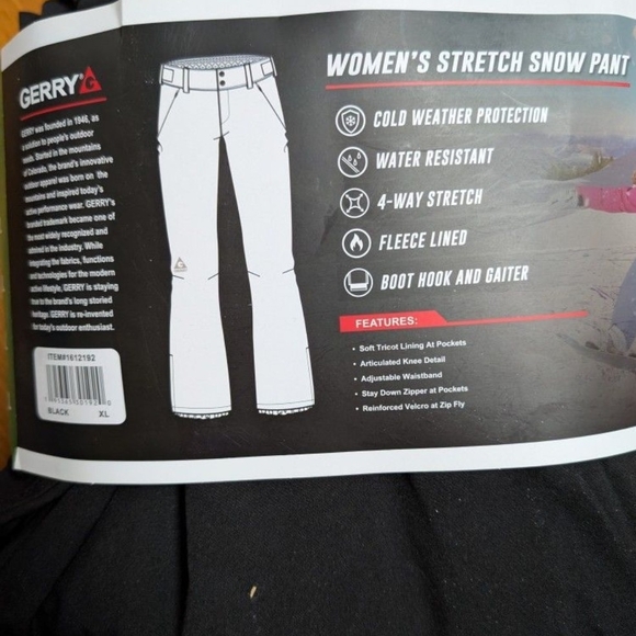 NWT Gerry Snow Ski Snowboard Stretch Pants Women's XL - Picture 3 of 3